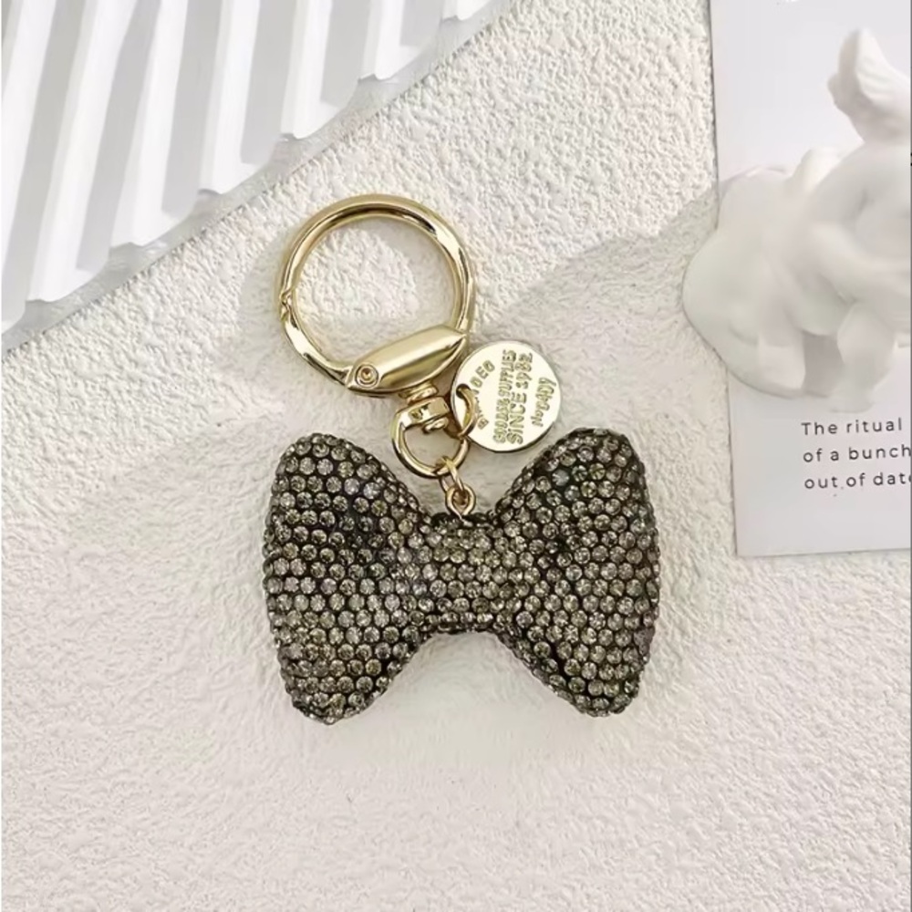 Sparkle Bowtie Keychain Bag Charm